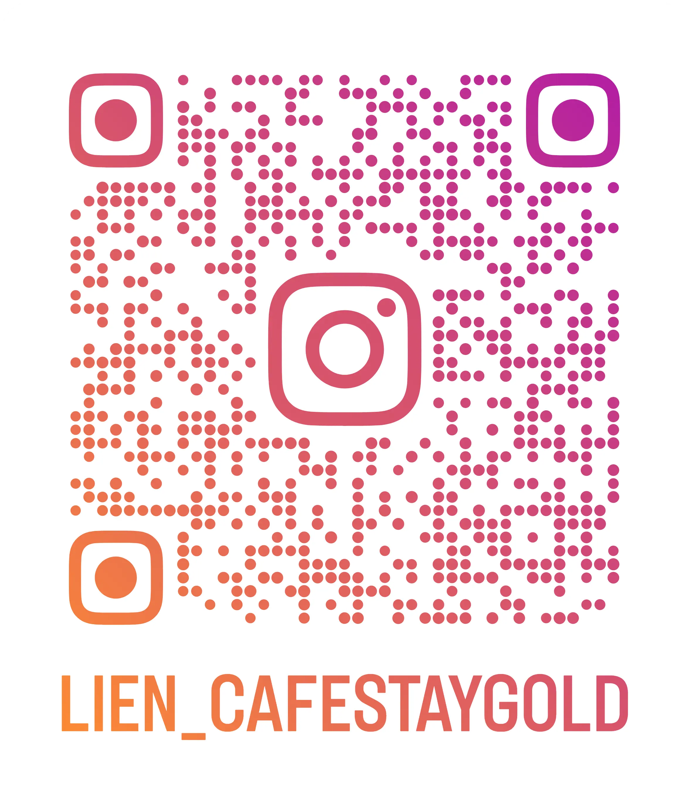 Lien café STAYGOLD Instagram QRコード